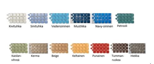 ruutumatto värit